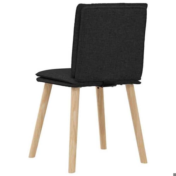 Maison Exclusive - Spisestole sæt af 6 sort stof