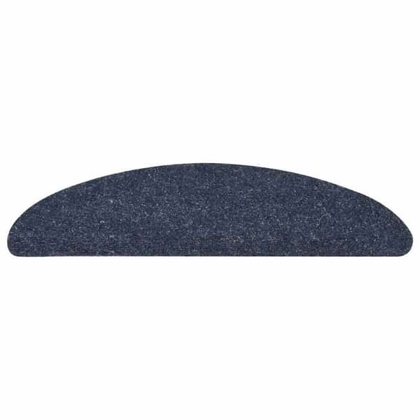 Maison Exclusive - Selvklæbende trappetæpper 10 stk. 56 x 17 x 3 cm Blå Halvcirkel Blå