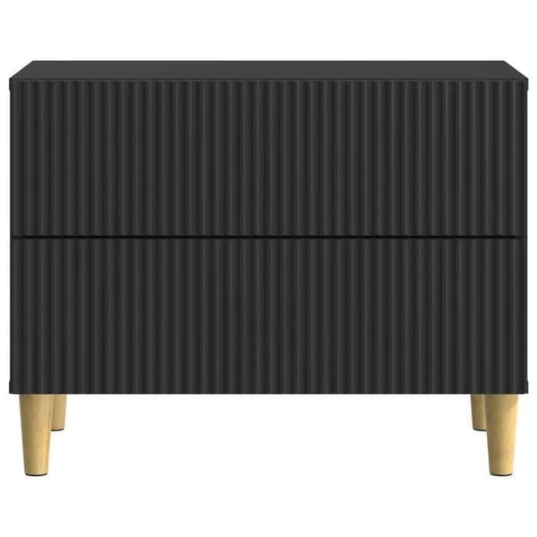 Maison Exclusive - Natbord Sort 62 x 34,5 x 48 cm Ingeniørtræ