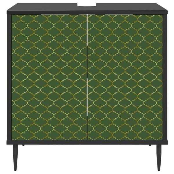 Maison Exclusive - Badeværelsesskab GELEEN Sort eg 60 x 40 x 61 cm