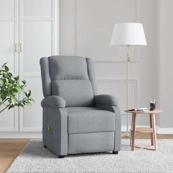 Maison Exclusive - Lys grå massage stol i stof