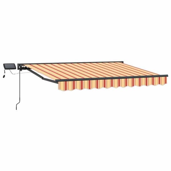 Maison Exclusive - Manuell markisram med LED 3,5 x 2 m
