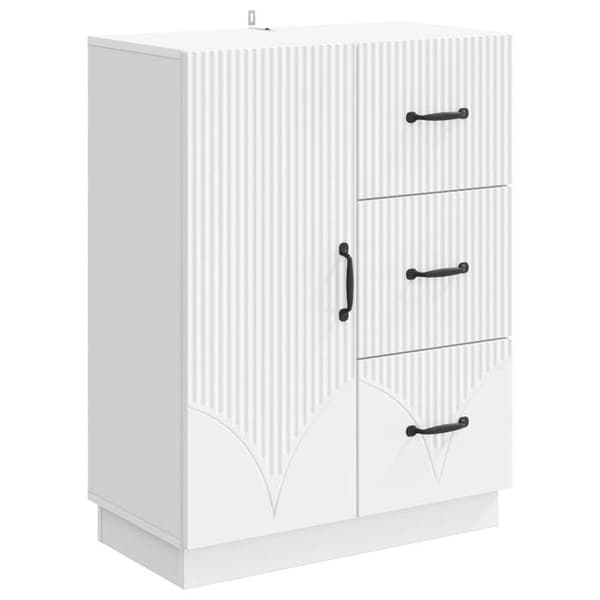 Maison Exclusive - Buffet Hvid 66 x 34,5 x 87 cm Ingeniørtræ