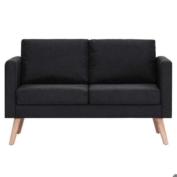 Maison Exclusive - Soffa 2-sits Svart Tyg Svart