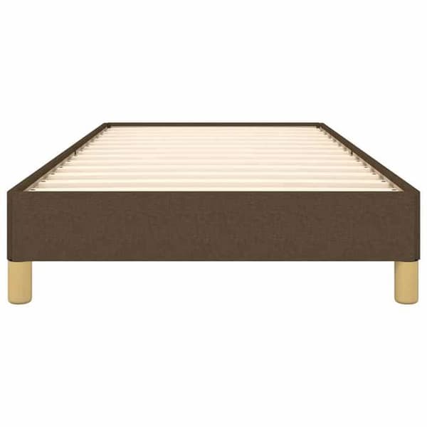 Maison Exclusive - Sängram utan madrass mörkbrun 90x200 cm tyg