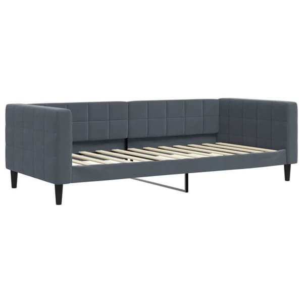 Maison Exclusive - Sengebænk uden madras grå mørk 100x200 cm velour