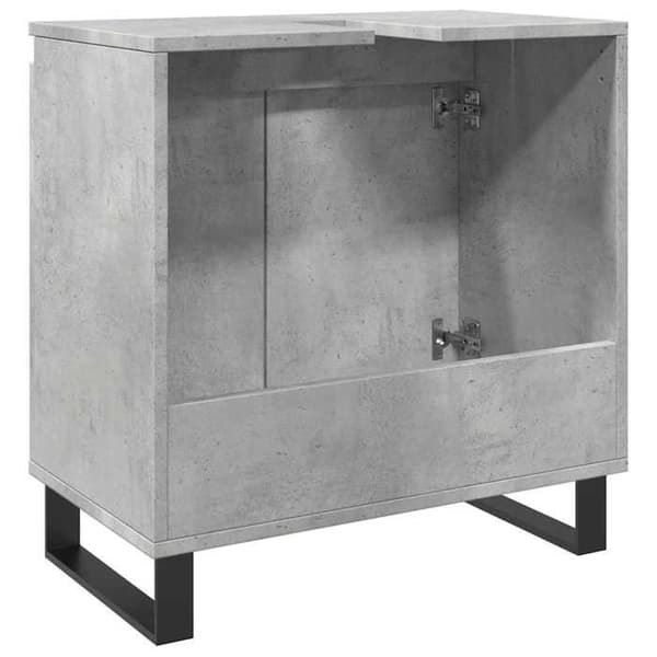 Maison Exclusive - Badrumsskåp grå betong 58x33x60 cm ingenjörsträ