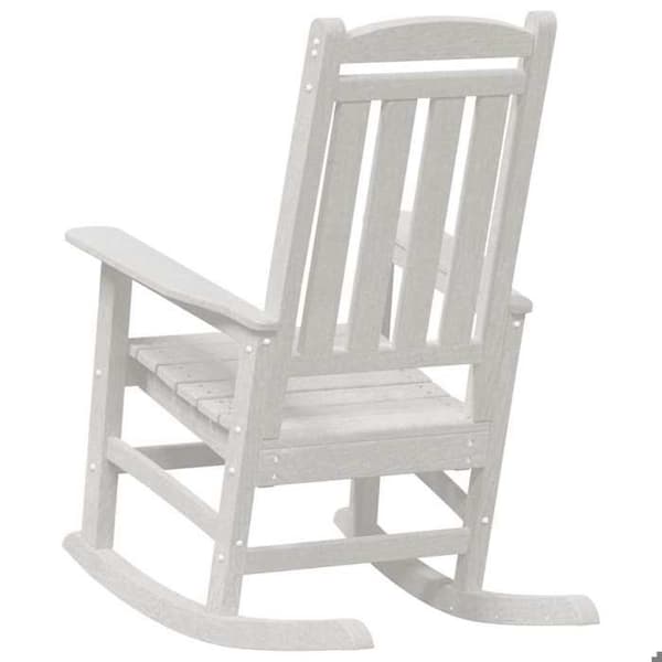 Maison Exclusive - Valkoinen HDPE-puutarhakeinu