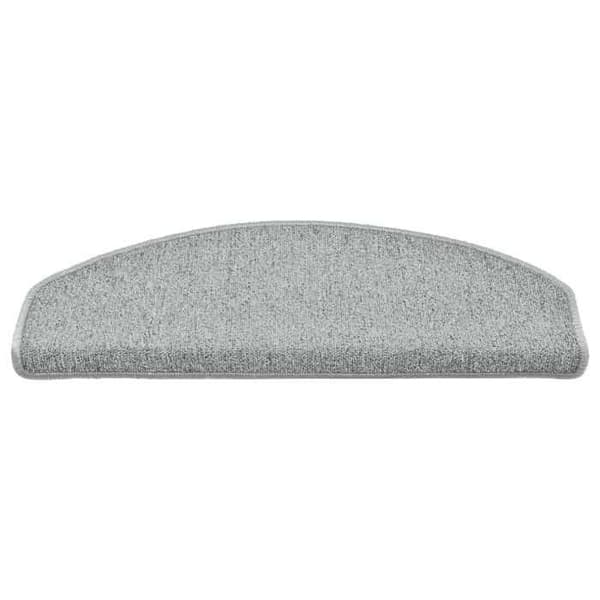 Maison Exclusive - Trappmatta 30 stycken 65 x 24 x 4 cm Ljusgrå Halvcirkelformad Stor