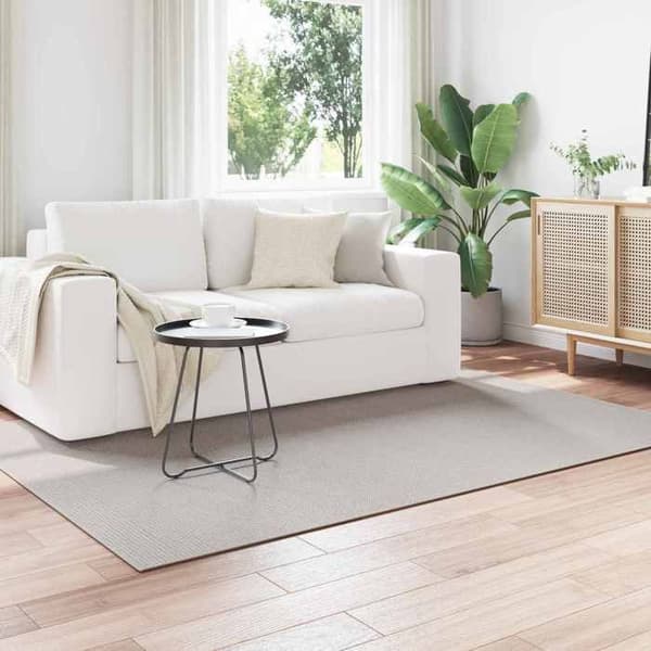 Indendørs tæppe - EKSKLUSIV HUS - LUGO - Creme - Polyester - 170 x 120 cm Grädde