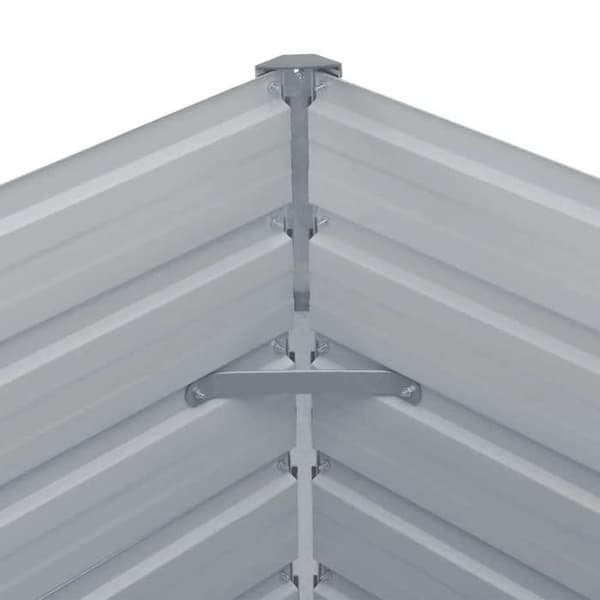 Maison Exclusive - Jardinière 160 x 80 x 45 cm Galvaniseret stål Grå Grå