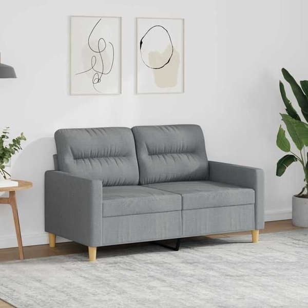 Maison Exclusive - Soffa 2-sits Grå 120 cm Tyg