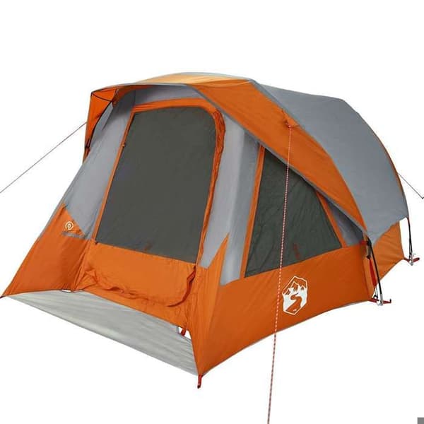 Maison Exclusive - 4 hengen harmaa-oranssi vesitiivis teltta