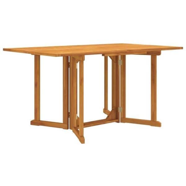 Maison Exclusive - Fällbart trädgårdsbord fjäril 150x90x75 cm massiv teak