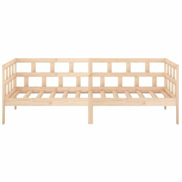 Maison Exclusive - Sängsoffa utan madrass i massivt furu 80x200 cm