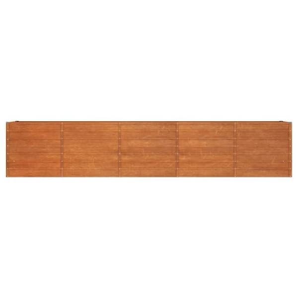 Maison Exclusive - Hævet havebed i rusten cortenstål 400x80x77 cm rost