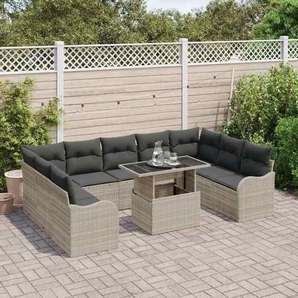 Maison Exclusive - 10 osan puutarhakalustesarja 9-hengen