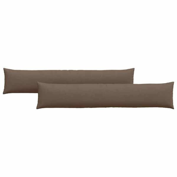 Soffkuddar - EXKLUSIVT HEM - 200 x 40 cm - Set om 2 - Brun - Avtagbara dragkedjefodral brun