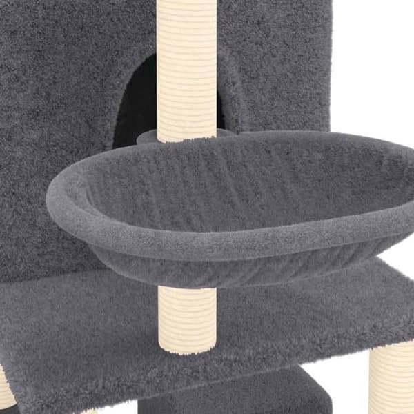 Maison Exclusive - Kattekradse med sisal i mørkegrå 180 cm Mörkgrå