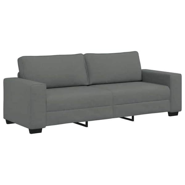 Maison Exclusive - Mörkgrå 3-sitssoffa 220x77x82 cm tyg mörkgrå