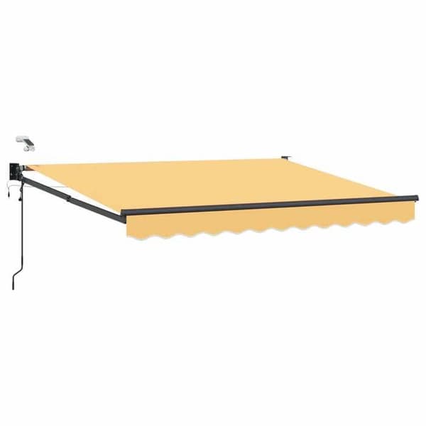 Maison Exclusive - Elektrisk utdragbar markis Sand 100% Polyester och Aluminium