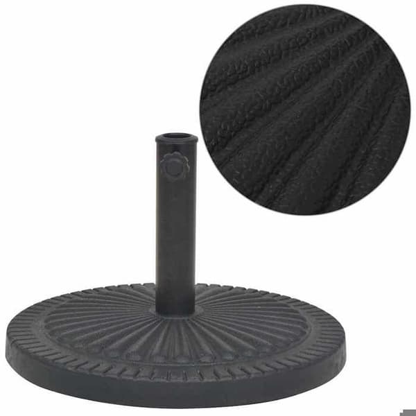 Maison Exclusive - Rund parasolfod i sort resin 29 kg