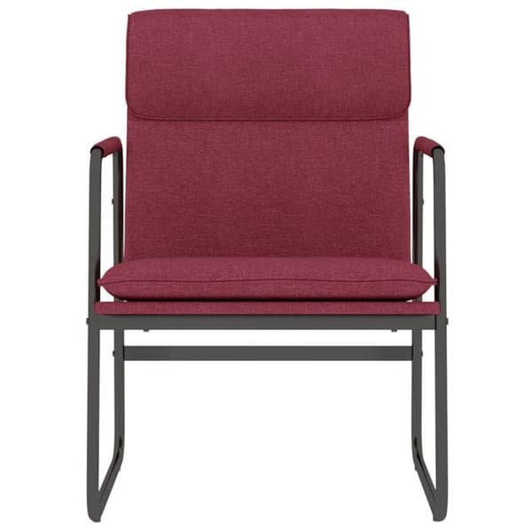Maison Exclusive - Långfåtölj Röd vinröd 55x64x80 cm Tyg