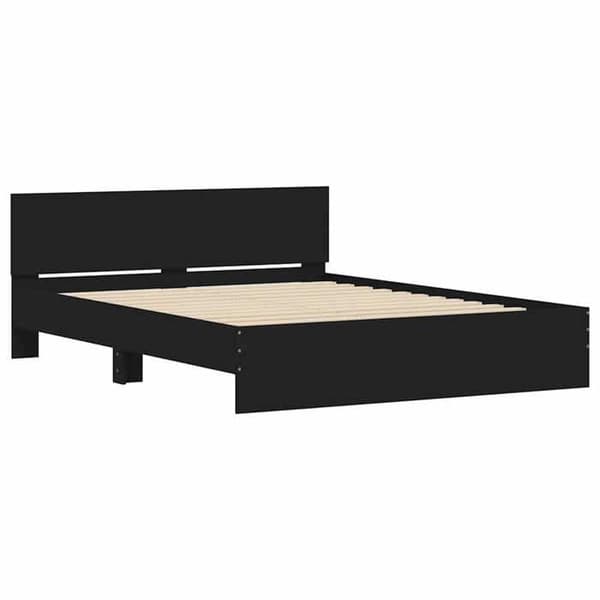 Maison Exclusive - Sengestel uden madras sort 140x200 cm