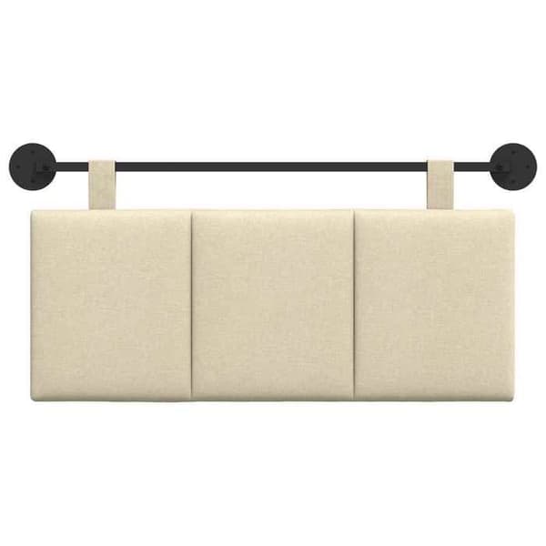 Maison Exclusive - Hängande sänggavel Creme Tyg Grädde