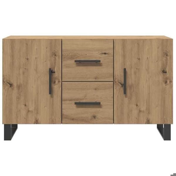 Maison Exclusive - Buffé i hantverksmässig ek 100x36x60 cm ingenjörsträ