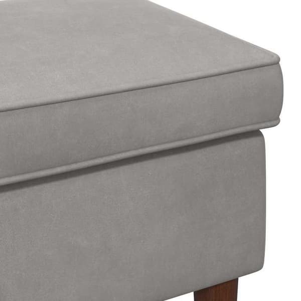 Maison Exclusive - Puff Grå 55 x 35 x 41 cm Sammet