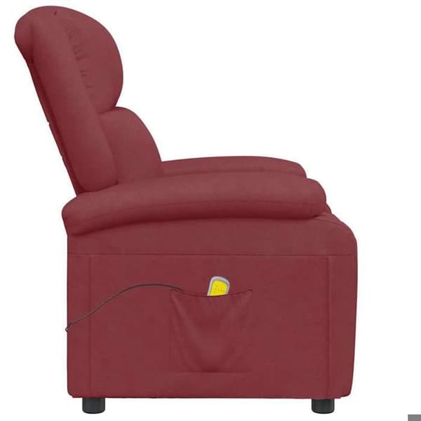 Maison Exclusive - Punainen Bordeaux hierontatuoli keinonahkaa