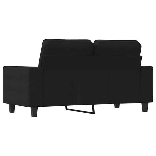 Maison Exclusive - Musta 2-paikkainen sohva 120 cm Kangas