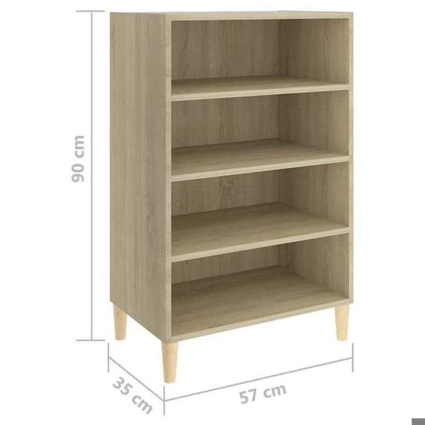 Maison Exclusive - Buffé Ek sonoma 57x35x90 cm Ingenjörsträ
