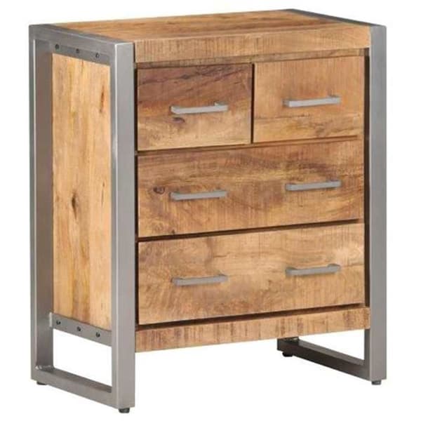 Maison Exclusive - Buffet 60x35x70 cm Raaka mangopuu Rått mangoträ