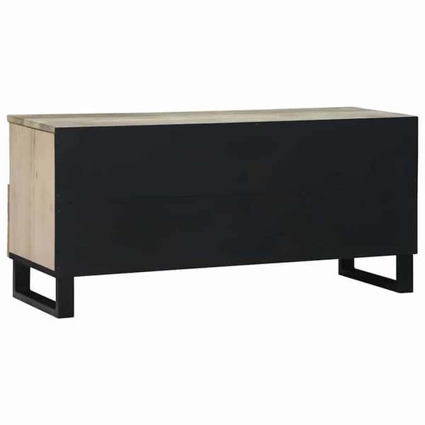 TV-möbel - EXKLUSIV HEM - 100 x 33 x 46 cm - Vit - Ingenjörsträ - Väggmontering Vit