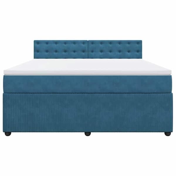 Maison Exclusive - Rullapeti ja sininen patja 180x200 cm samettia