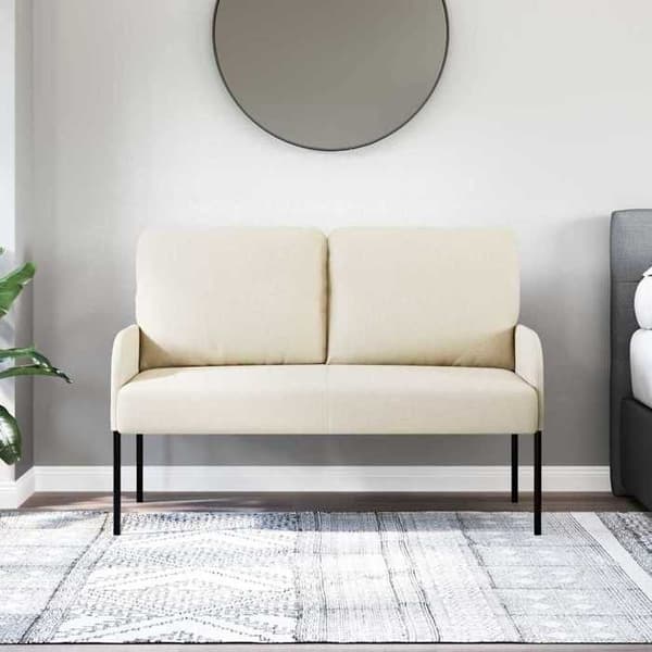 Maison Exclusive - Sofaer med pude 110cm Creme Krydsfiner