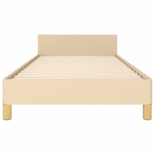 Maison Exclusive - Sengestel uden madras creme 90x190 cm stof
