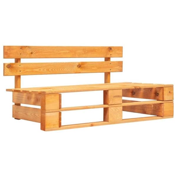 Maison Exclusive - Central soffa trädgårdspalett brun honung trä impregnerad Honungsbrunt