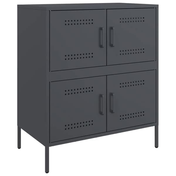 Maison Exclusive - Buffet antracit 68x39x79 cm stål antracit