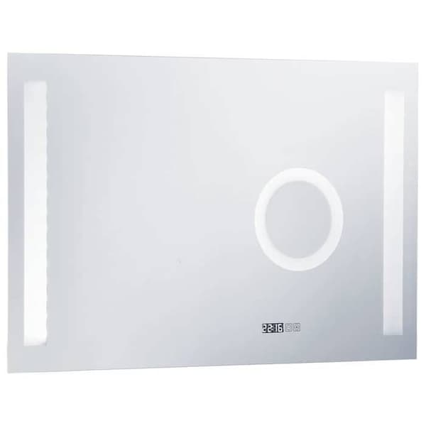 Badrumsspegel - Exklusivt Hem - Taktile LED - 100x60 cm - Tidsvisning