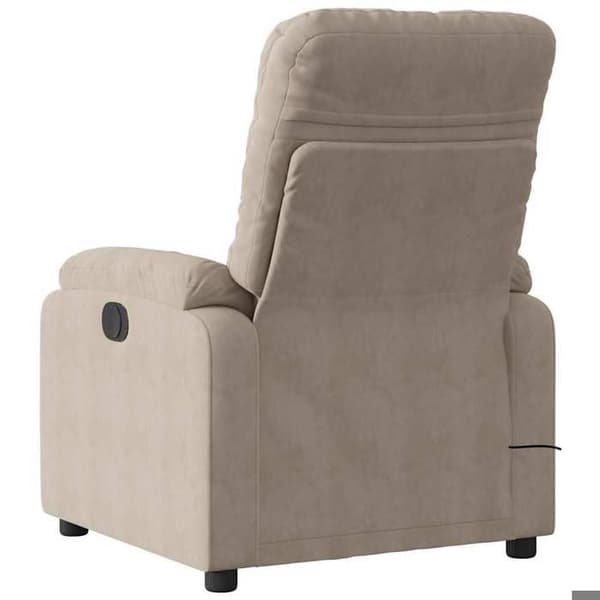 Maison Exclusive - Massagestol med vippefunktion i taupe mikrofiberstof