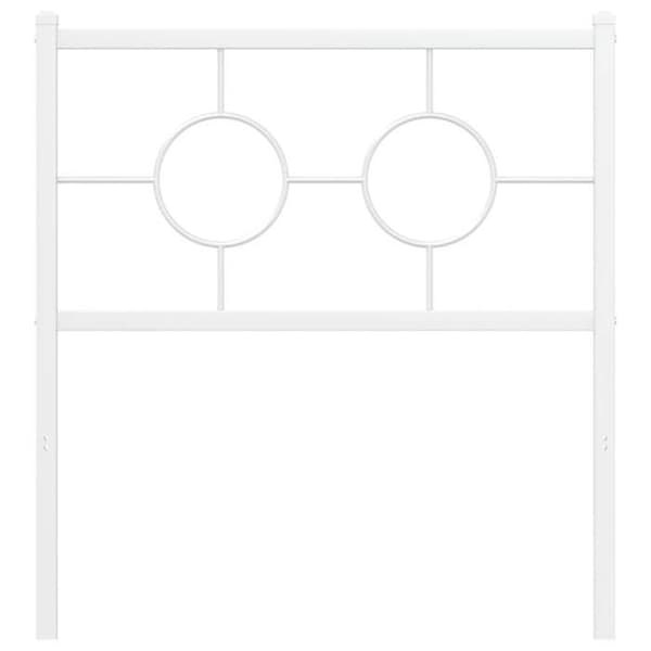Maison Exclusive - Ersättningssänggavel i vit metall 75 cm