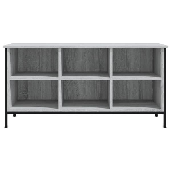 Skoarmoire - EKSKLUSIV HUS - Sonoma grå - 6 rum - Ingeniørtræ - Stålramme sonoma grå