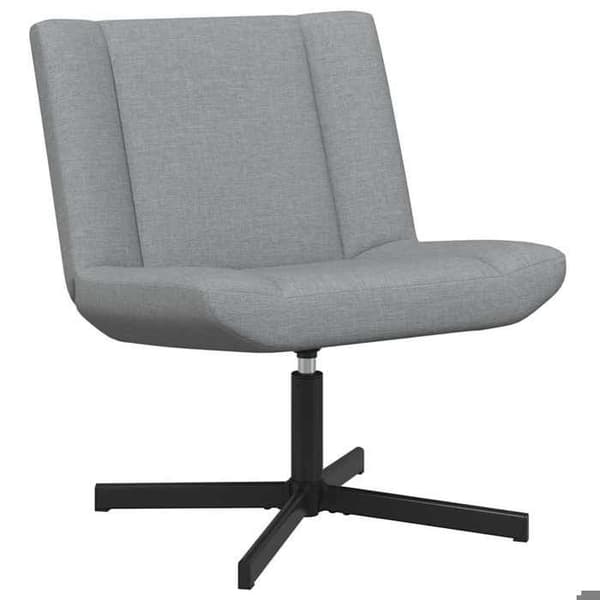 Maison Exclusive - Snurrstol Ljusgrå 63 x 75 x 76 cm tyg