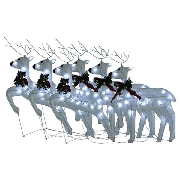 Maison Exclusive - Julrenar 6 st Vit 120 LED Vit