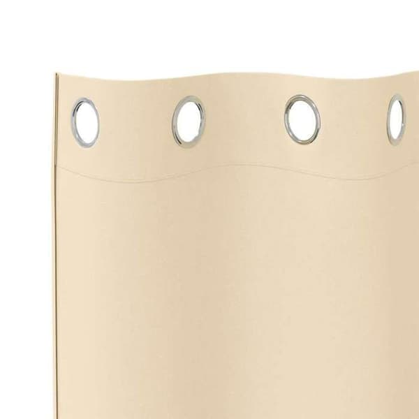 Mørklægningsgardiner - EKSKLUSIV HUS - 2 stk 140 x 140 cm - Creme - Polyester - Blokerer 80-90% lys Grädde