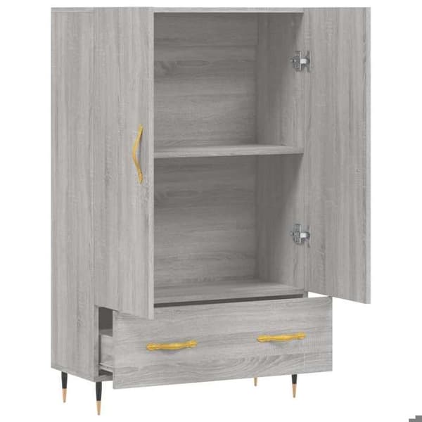 Maison Exclusive - Buffé hög sonoma grå 69,5x31x115 cm ingenjörsträ