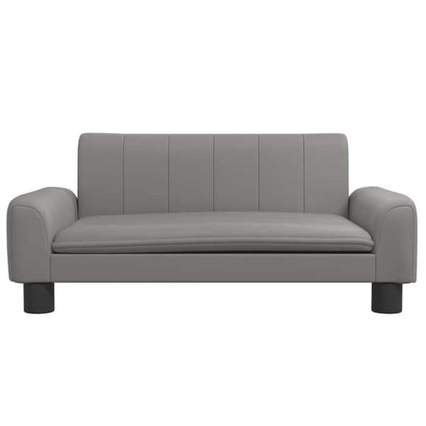 Maison Exclusive - Harmaa koiranpeti 70x45x30 cm keinonahkaa grå